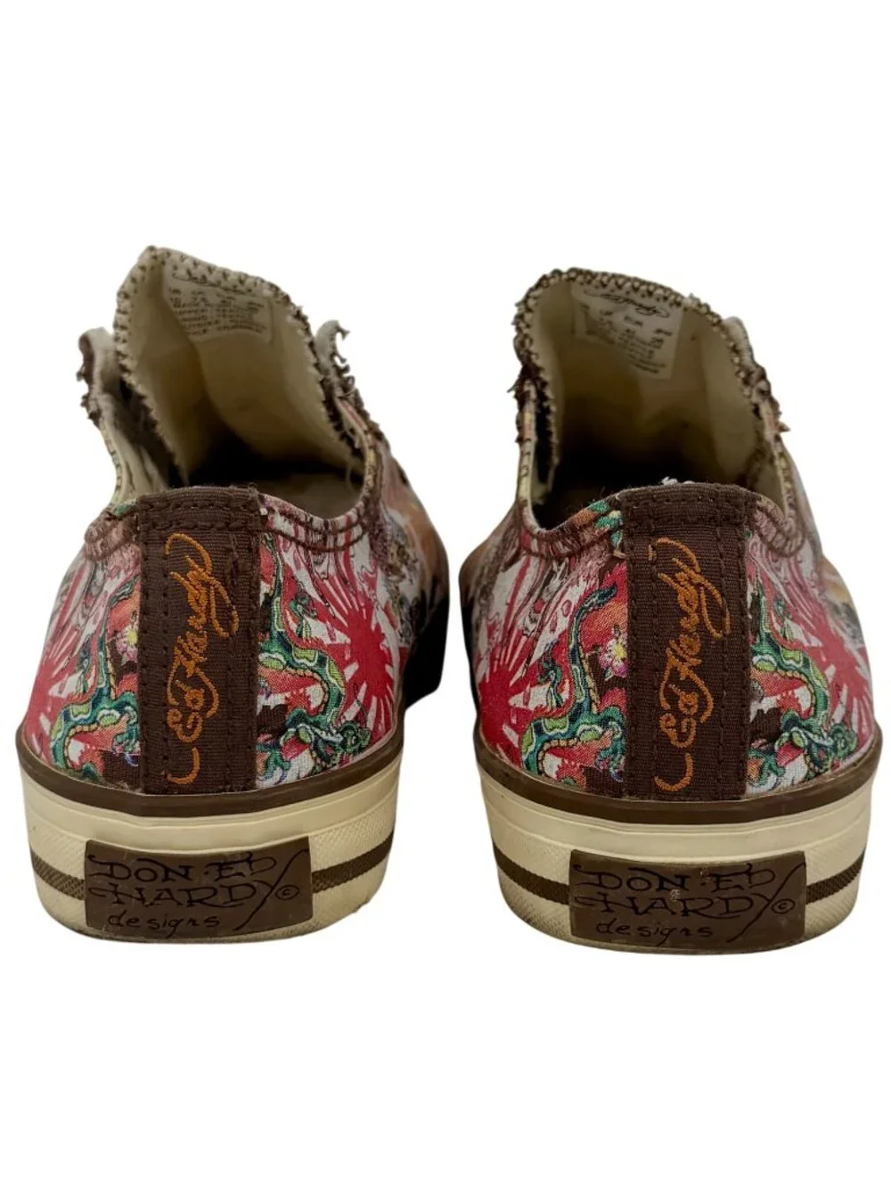 Vtg Y2K Ed Hardy Tattoo Canvas Sneakers | Streetwear Grunge Skater McBling Indie - Picture 7 of 16